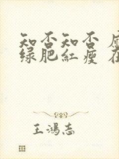 知否知否 应是绿肥红瘦 在线播放