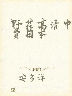 野花高清中文免费日本