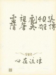 电视剧40集《隋唐英雄传》