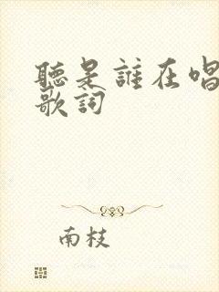 听是谁在唱歌的歌词