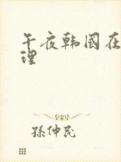 午夜韩国在线伦理