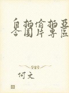 自拍偷拍亚洲综合图片专区