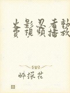 火影忍者动漫免费视频播放全集