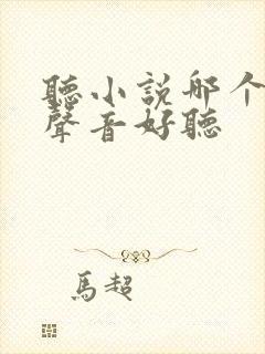 听小说哪个软件声音好听