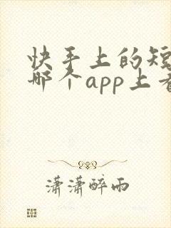 快手上的短剧在哪个app上看