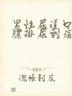 男性尿道口流黄脓排尿刺痛