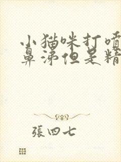 小猫咪打喷嚏流鼻涕但是精神状态还可以