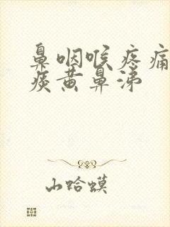 鼻咽喉疼痛有黄痰黄鼻涕