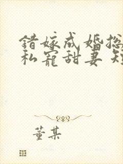 错嫁成婚总裁的私宠甜妻 短剧