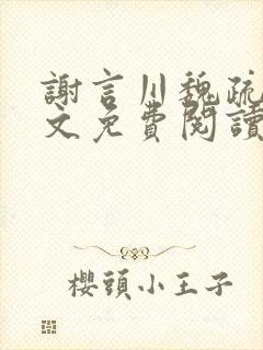 谢言川魏疏影全文免费阅读笔趣阁