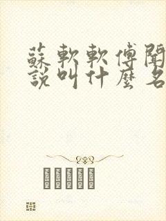 苏软软傅闻璟小说叫什么名字