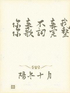 你来不来我都等你歌词完整版