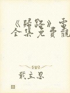 《归路》电视剧全集免费观看高清