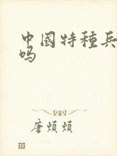 中国特种兵厉害吗封面