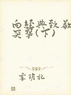 向经典致敬士兵突击(下)