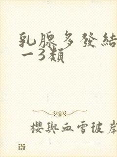 乳腺多发结节2一3类