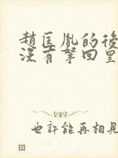 赵匡胤的后代有没有拿回皇位