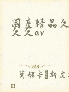 国产精品久久久久久av