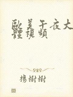 欧美午夜大胆裸体视频