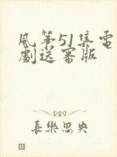 风筝51集电视剧送审版