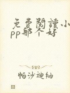 免费阅读小说app那个好