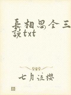 长相思全三册小说txt