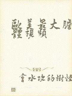 欧美最大胆的裸体视频