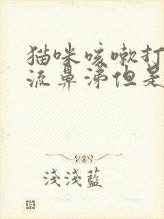 猫咪咳嗽打喷嚏流鼻涕但是精神很好吃什么药