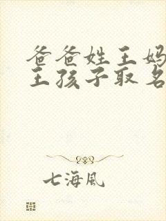 爸爸姓王妈妈姓王孩子取名