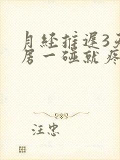 月经推迟3天乳房一碰就疼