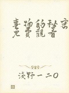 事物的秘密电影免费观看封面