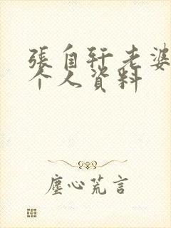 张自轩老婆刘畅个人资料