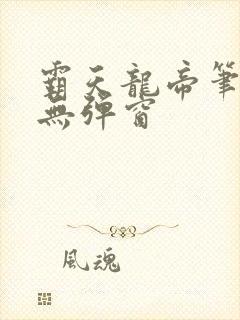 霸天龙帝笔趣阁无弹窗