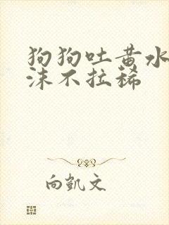 狗狗吐黄水带泡沫不拉稀