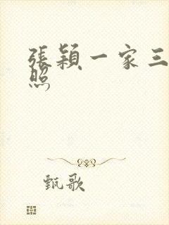 张颖一家三口合照封面