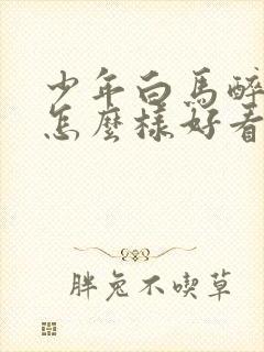 少年白马醉春风怎么样好看吗