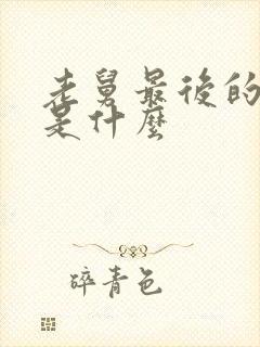 老舅最后的结局是什么