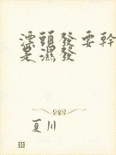 漂头发要干发还是湿发