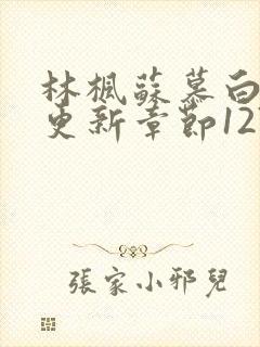 林枫苏慕白最新更新章节1277