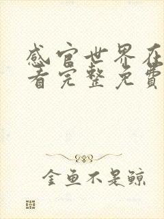 感官世界在线观看完整免费全集高清