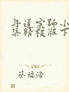 丹道宗师小说全集精校版下载封面