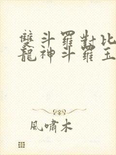 双斗罗对比开局龙神斗罗玉小刚免费阅读