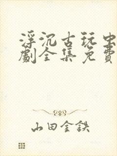 浮沉古玩虫电视剧全集免费观看封面