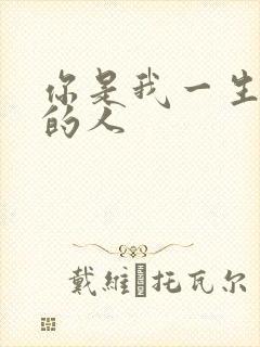 你是我一生最爱的人封面