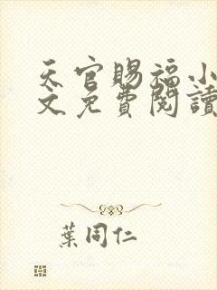 天官赐福小说全文免费阅读无删减