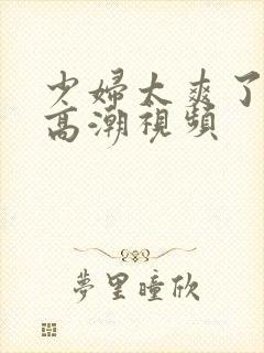 少妇太爽了免费高潮视频