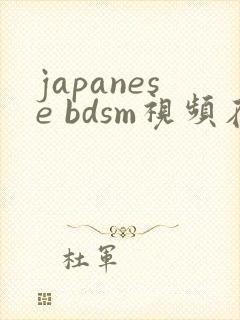 japanese bdsm视频在线观看封面