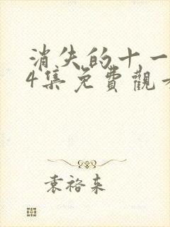 消失的十一层24集免费观看剧情