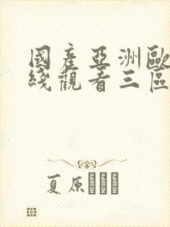 国产亚洲欧美在线观看三区