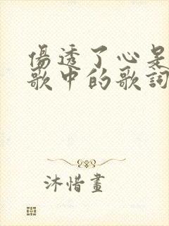 伤透了心是哪首歌中的歌词